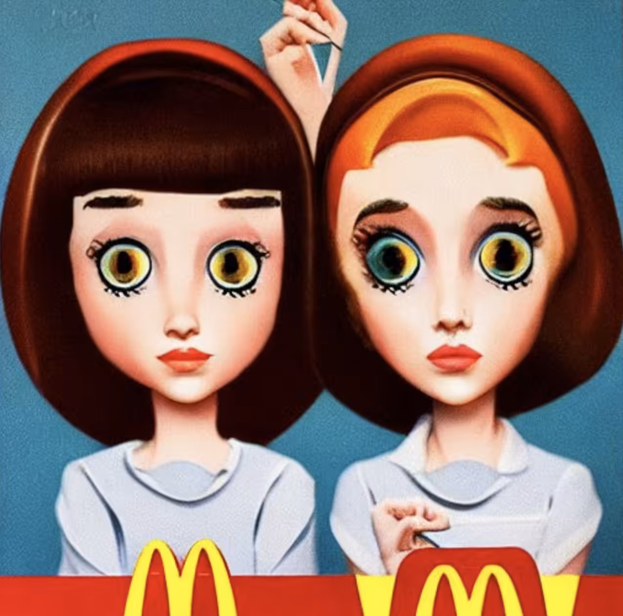 Ai McDonald's  Two Sisters Stare