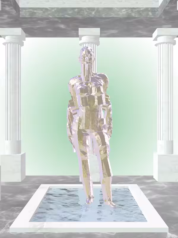 HeavenComputer: The Fragmented Threatening Shimmery Violet Garden Woman #5982