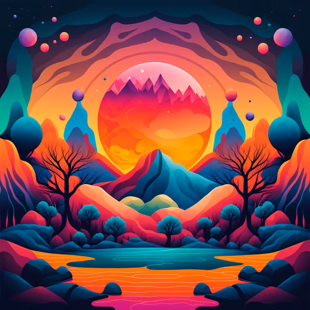 Psychedelic Landscape #99