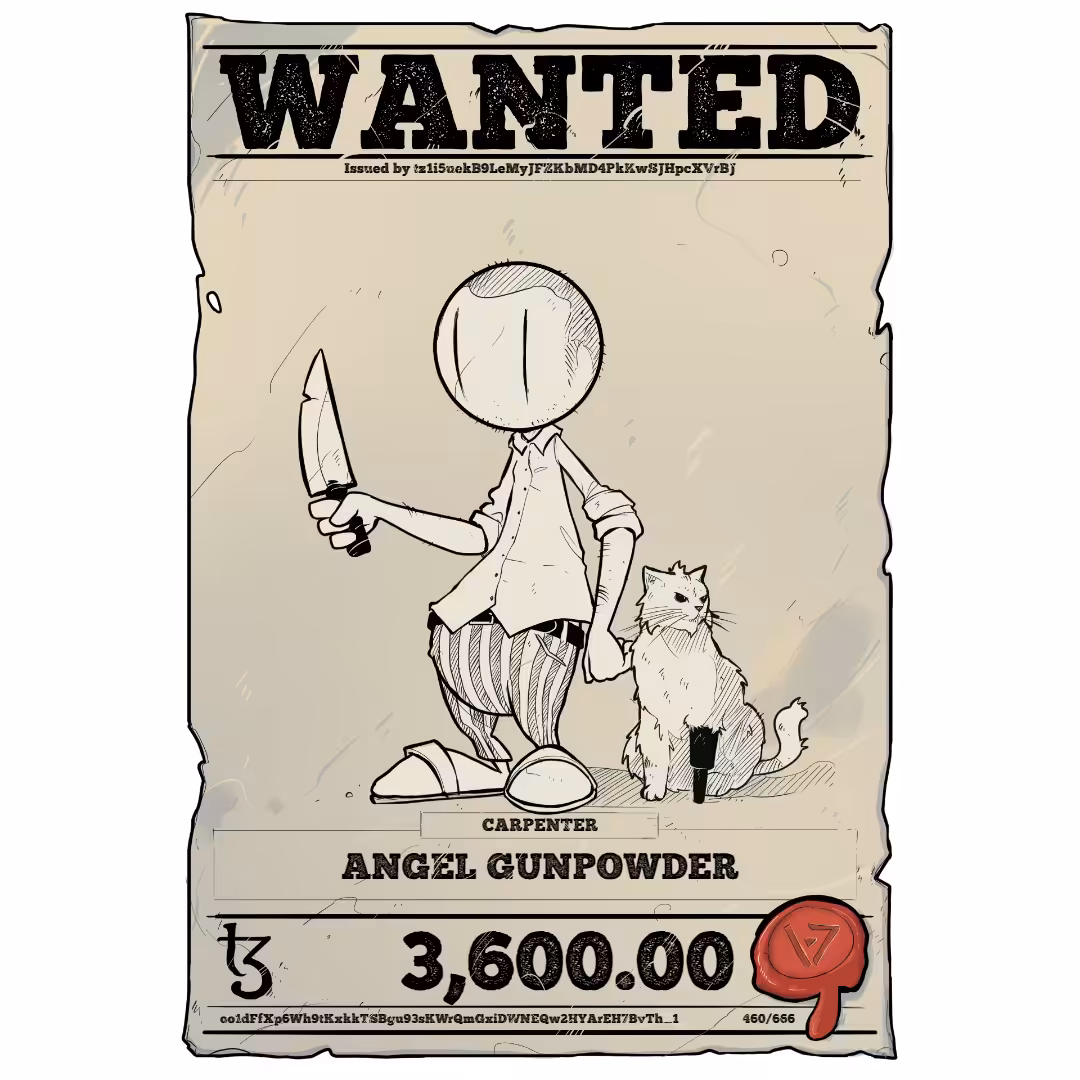 ANGEL GUNPOWDER | TEZOS PIRATE 460/666