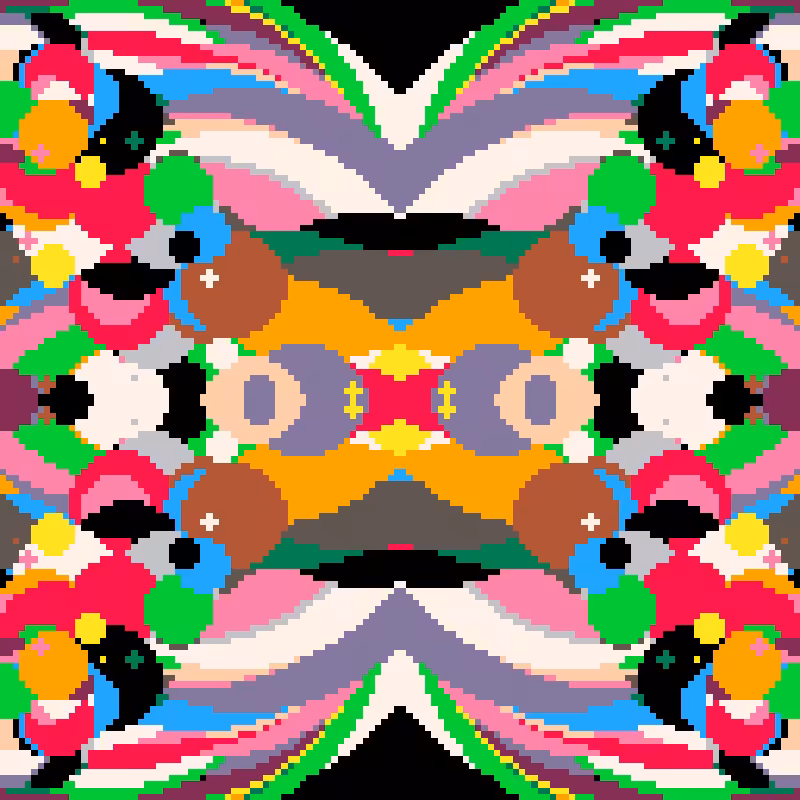 Rapid Psychedelic Inkblot Test Generator #35