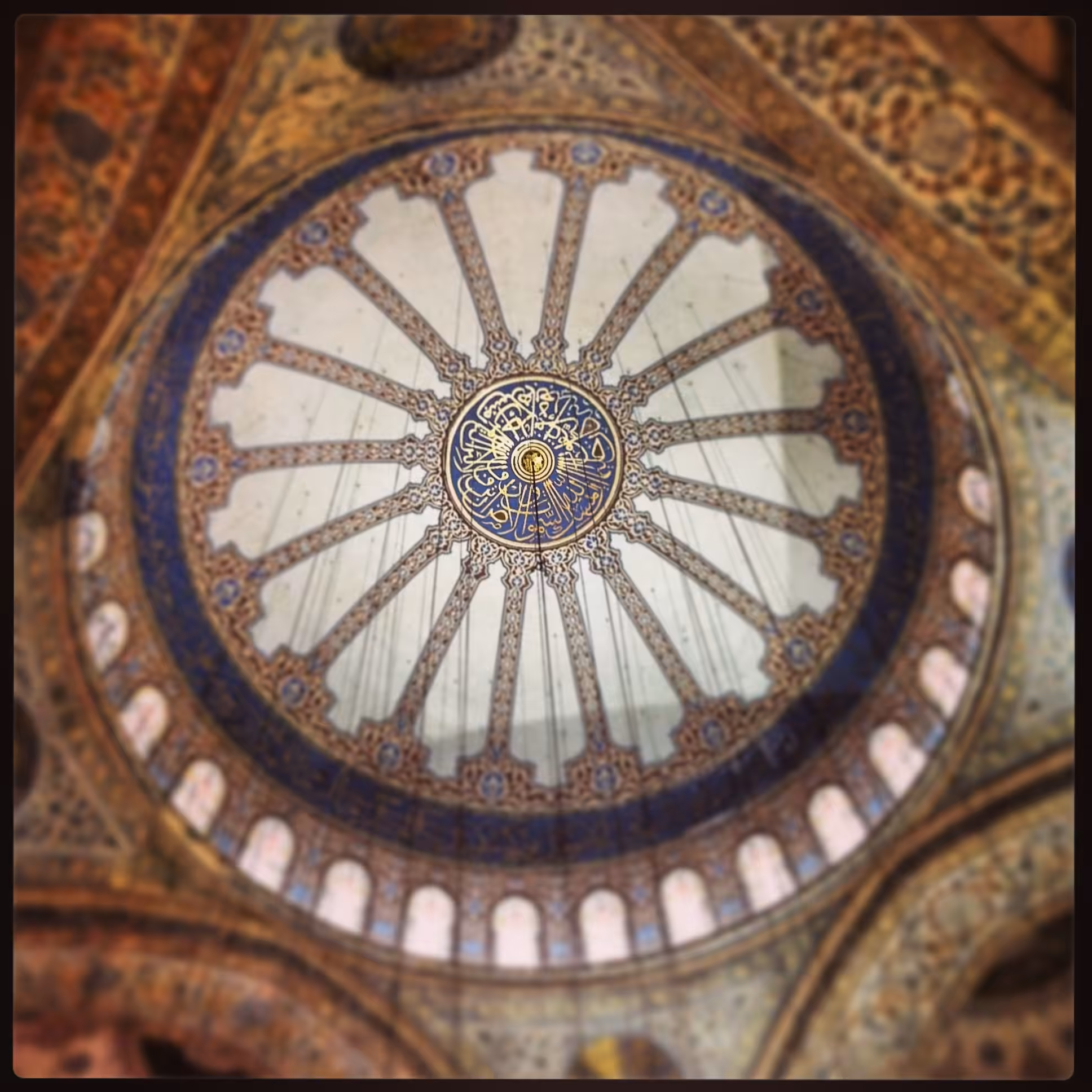 HANDMADE PAINTING:  Sultan Ahmed Mosque, Istanbul, Turkey
