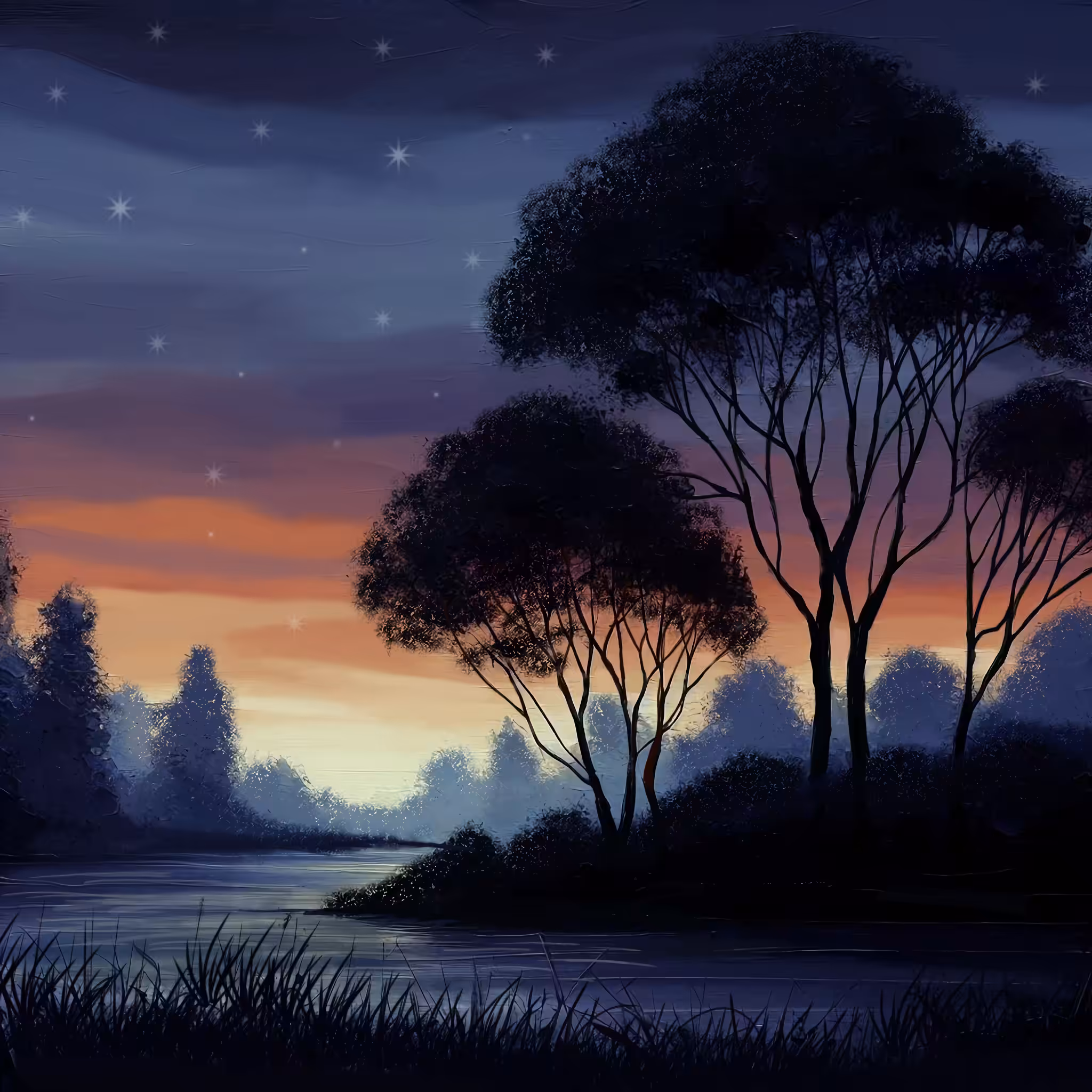 Digital Painting: Almost dark