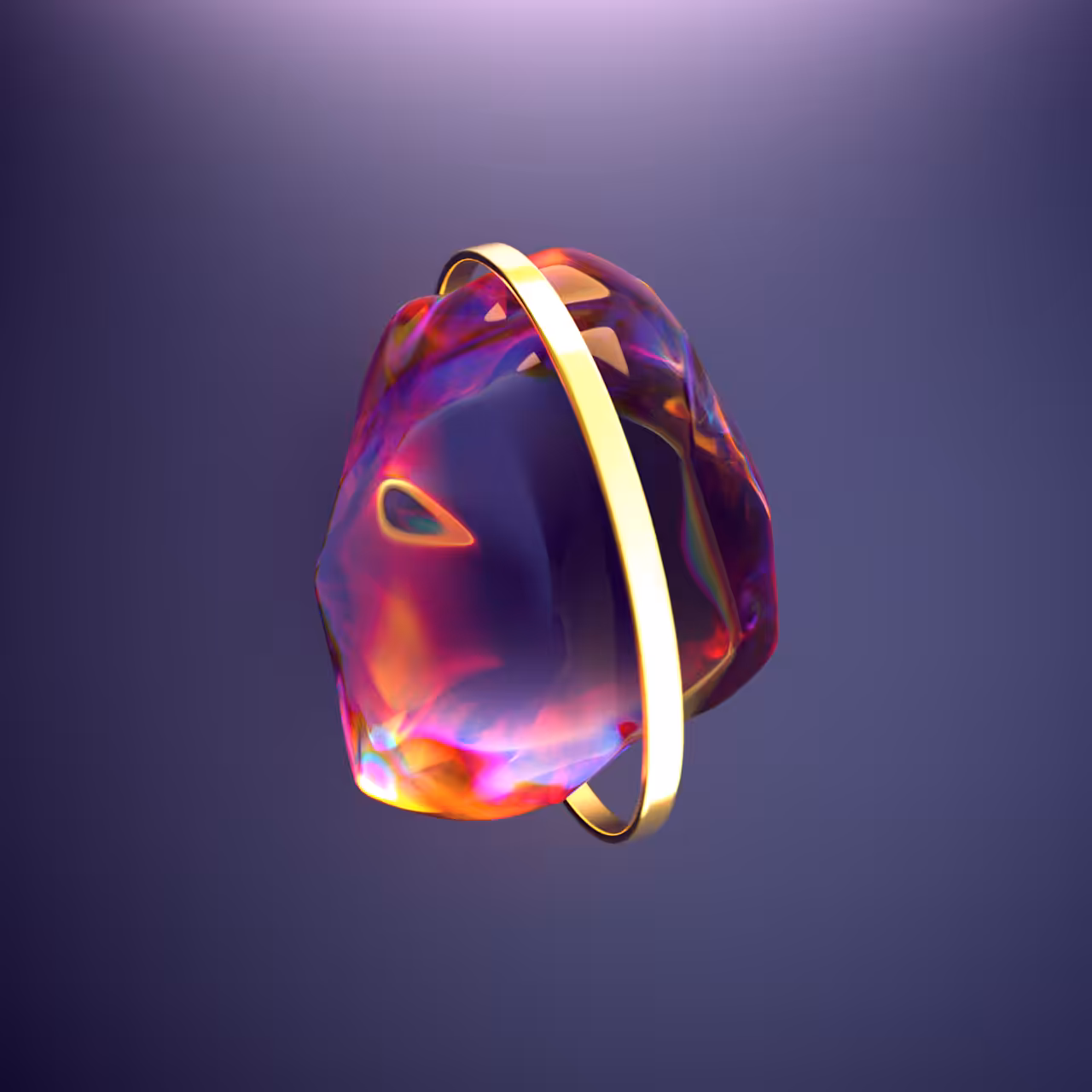 JeffJag - Nobody Feels Time - Gold Ring Around The Rose Quartz (Still Image 5, Edition of 100)