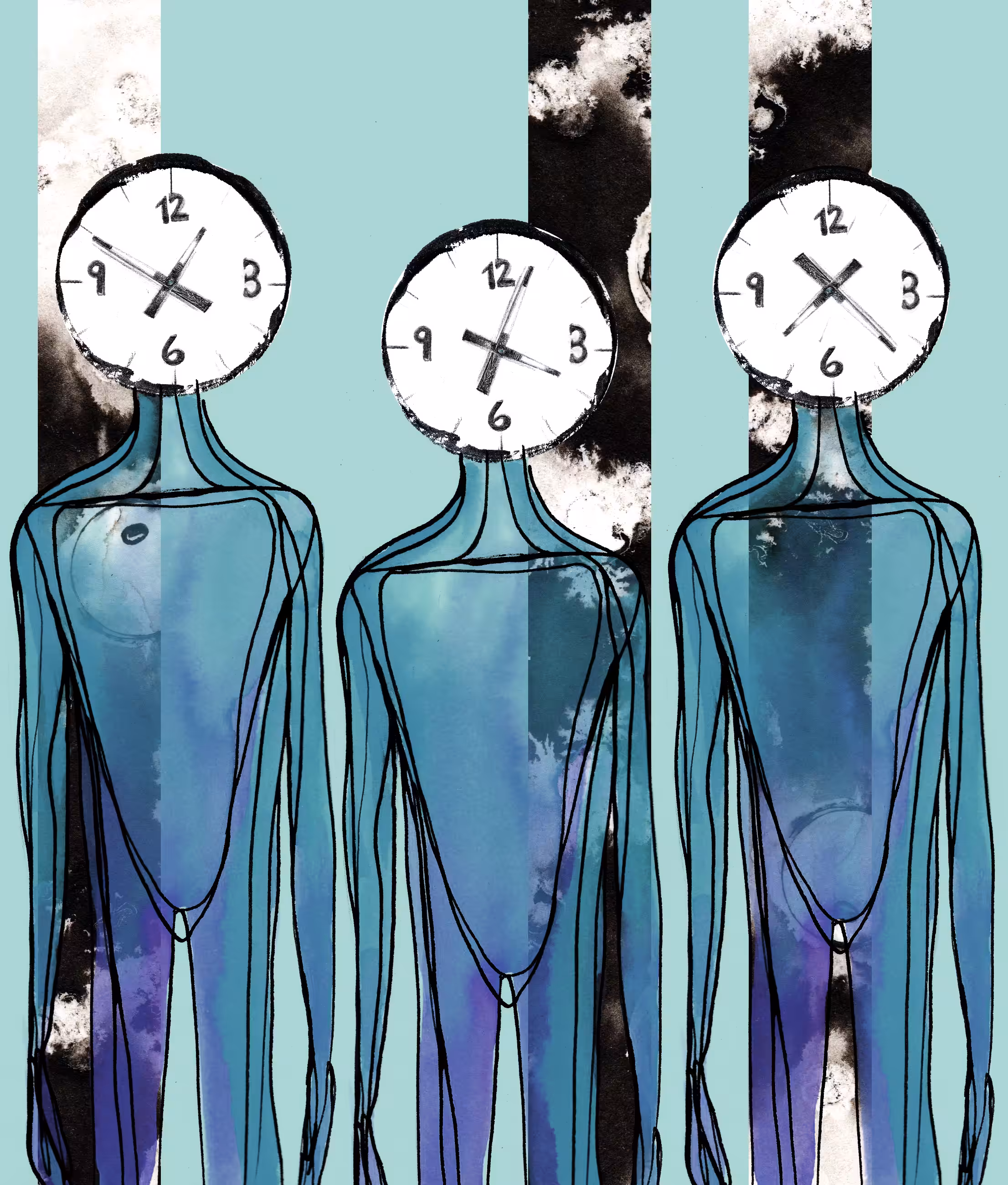 We Three Clock Heads
