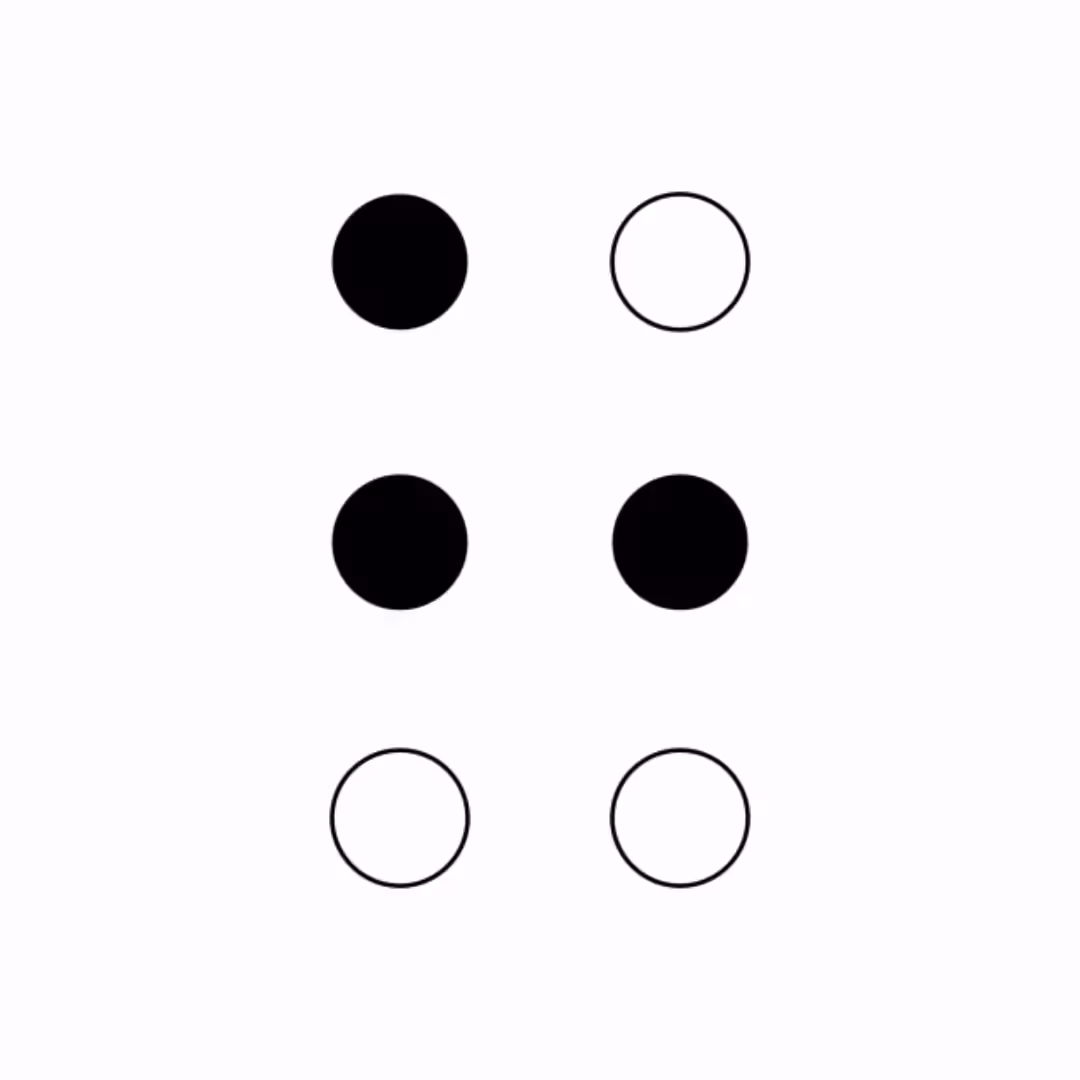 Braille Cell: H