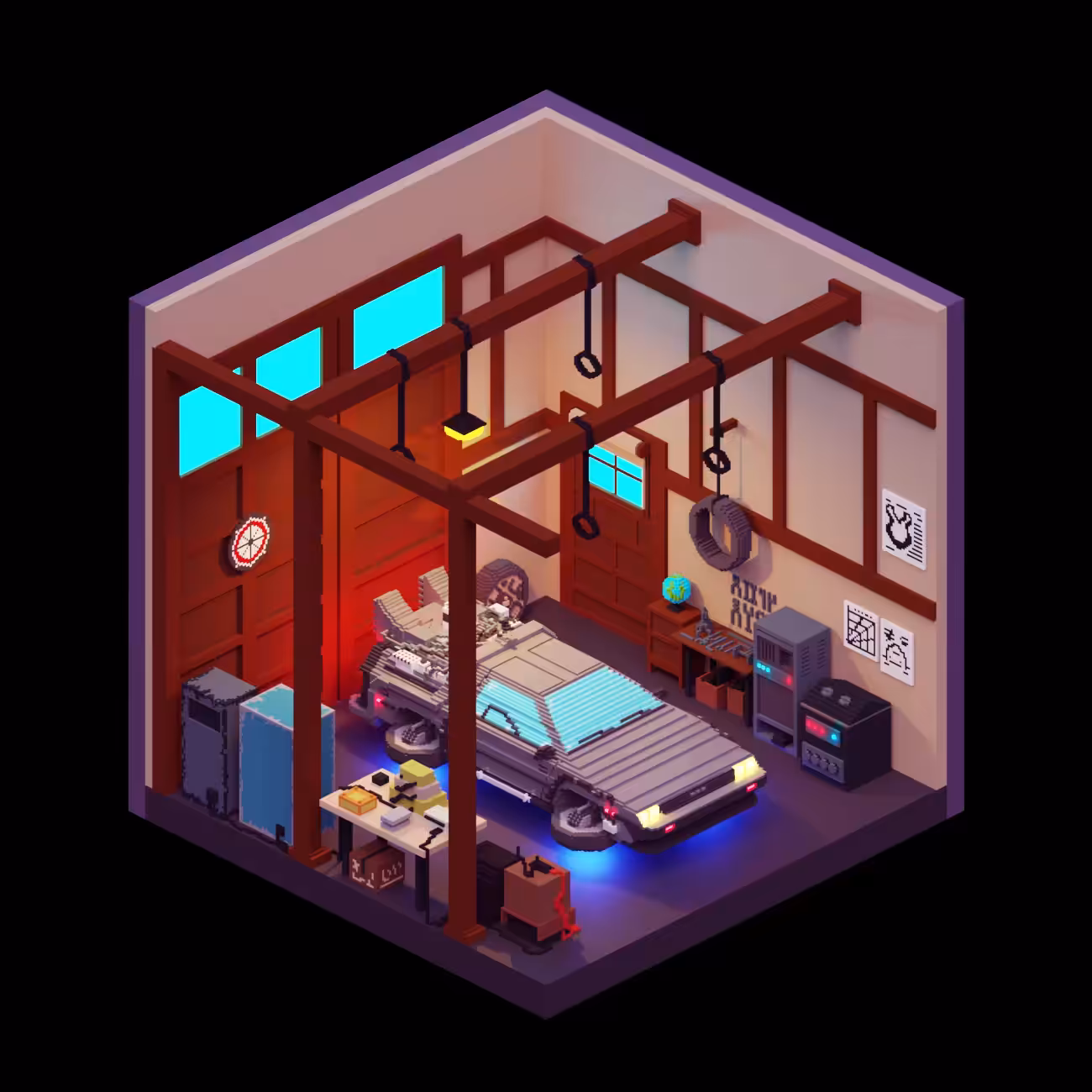 Voxel Room 14 | Tribute Back to The Future