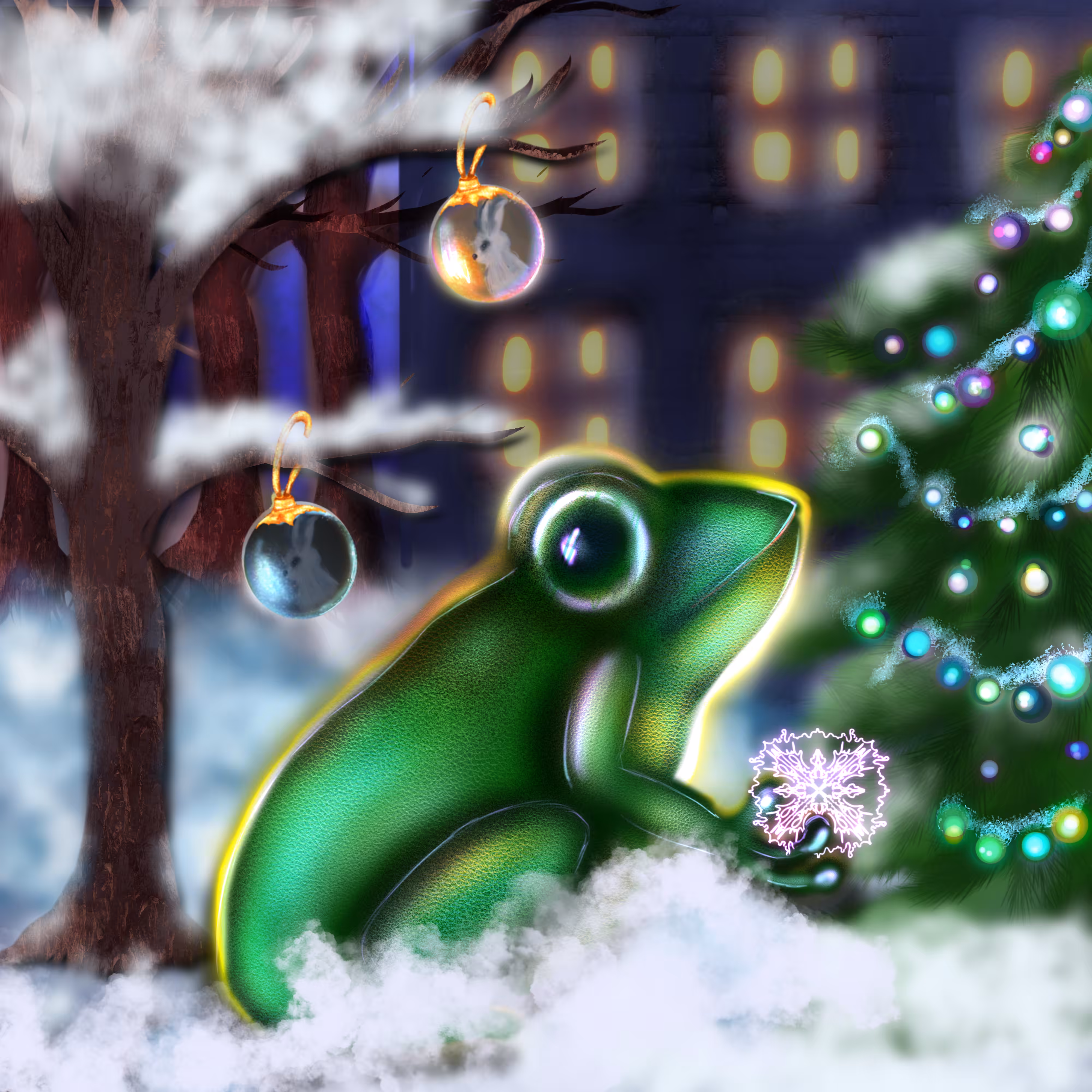Winter frog