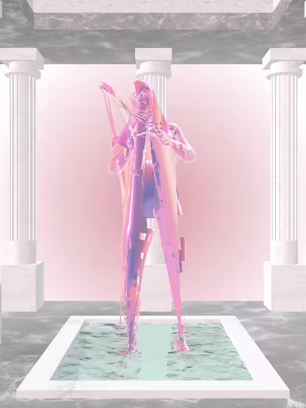 HeavenComputer: The Cheering Magnetic Magenta Woman #3478
