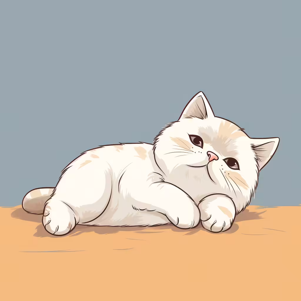 Fluffy cat