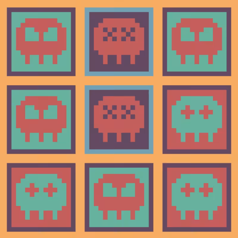 Retro Skulls #2