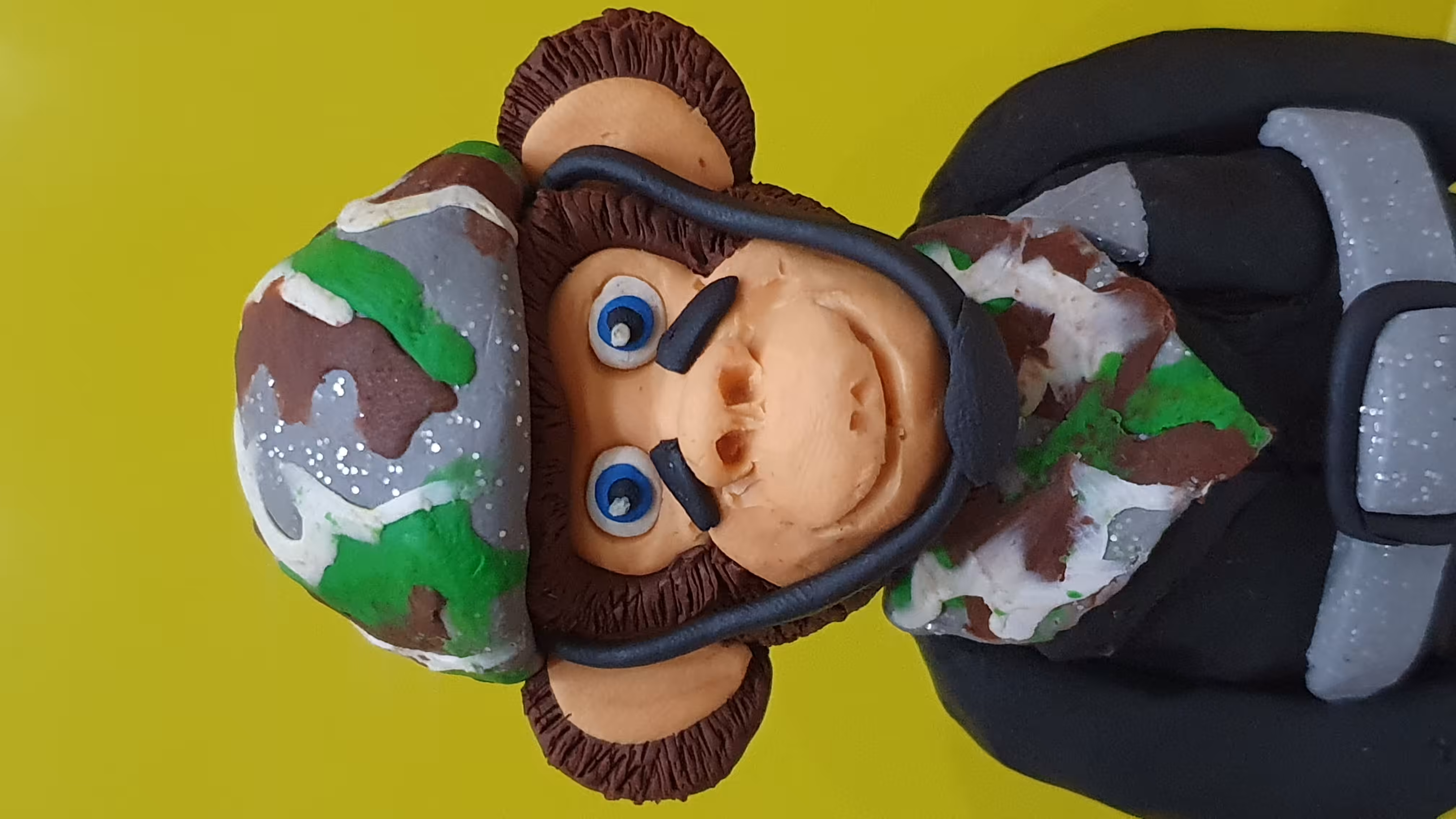 #34 Clay Collectible Army Ape 