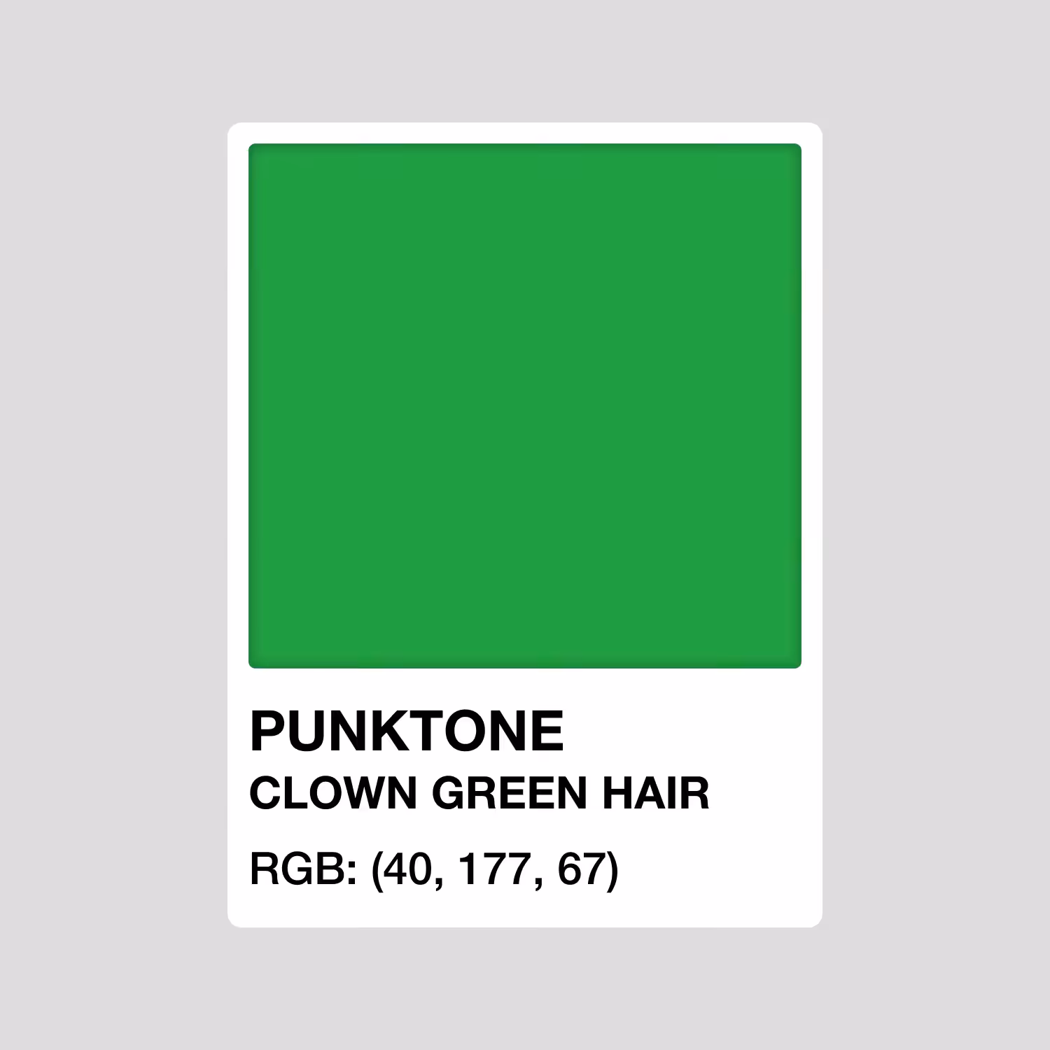 PUNKTONE CLOWN GREEN HAIR