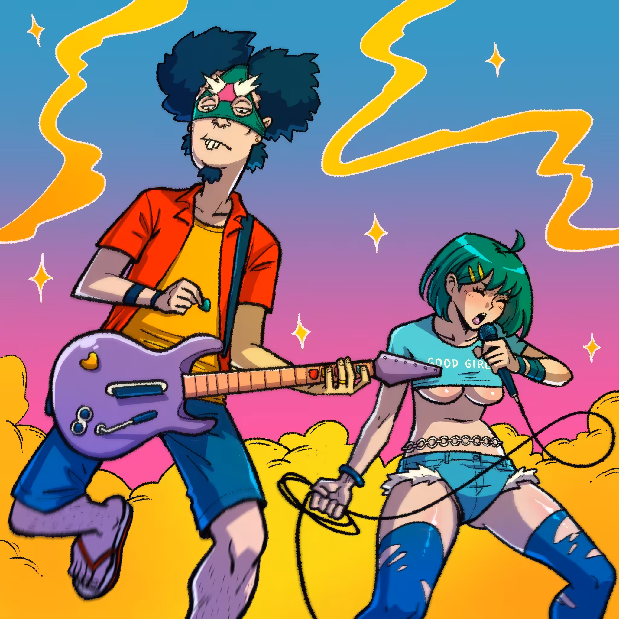 #011 Guitarist Underpantman