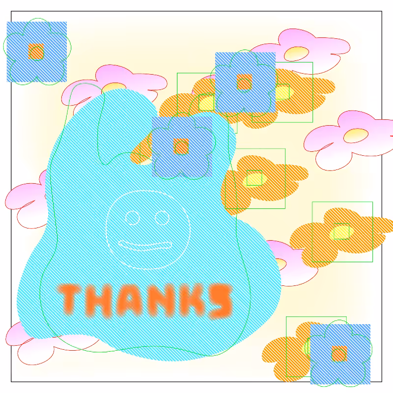 thanks bag and flowers #2
