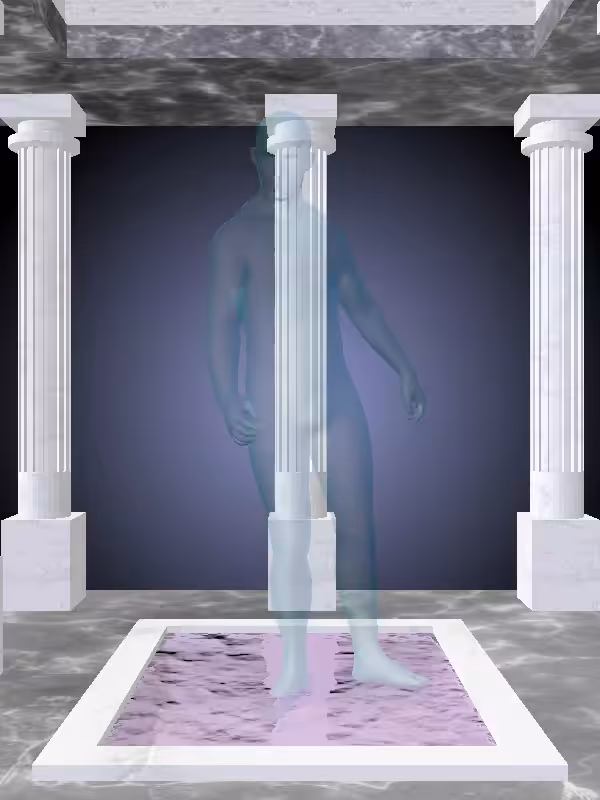 HeavenComputer: The Fading Drunk Aqua Green Man #132