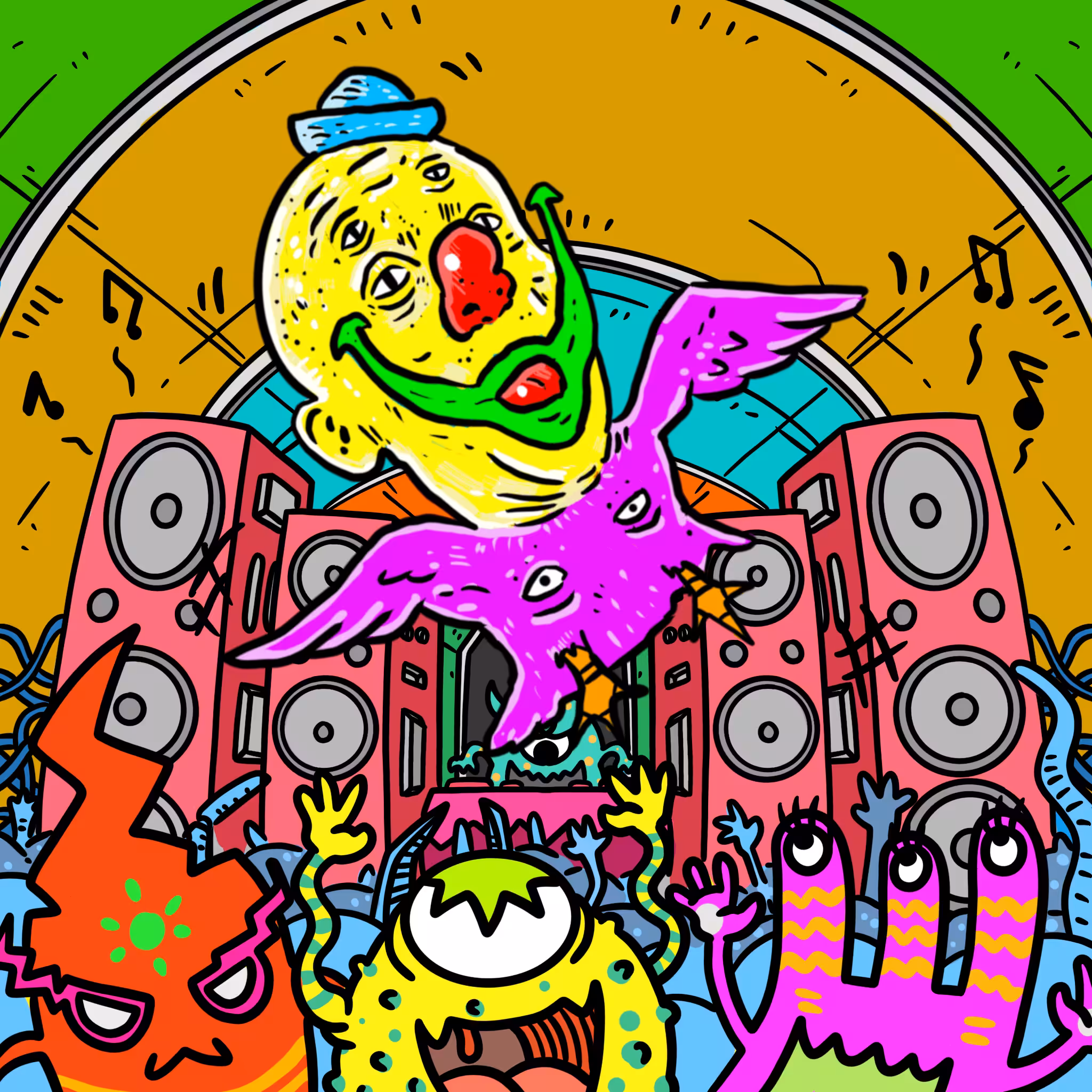 Akuesyazwan X Crypto Carnies - Clowning Chicken at a Trap Concert