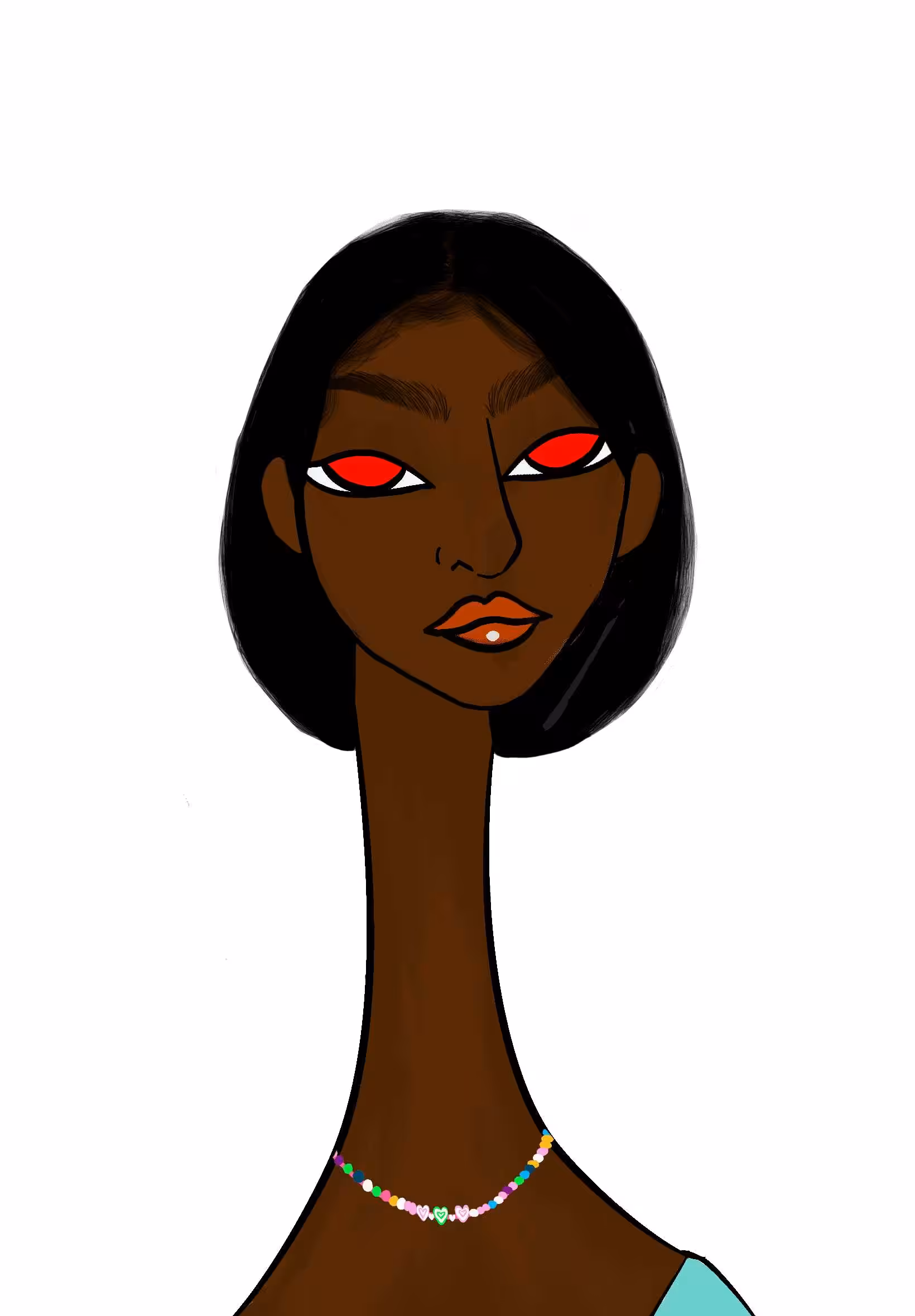 Long Neckie Lady #335