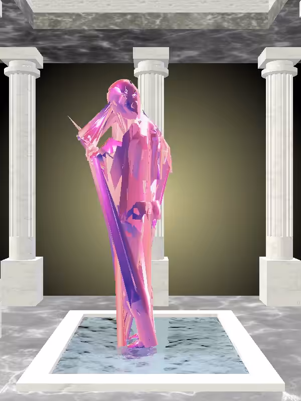 HeavenComputer: The Robotic Magnetic Magenta Woman #2857