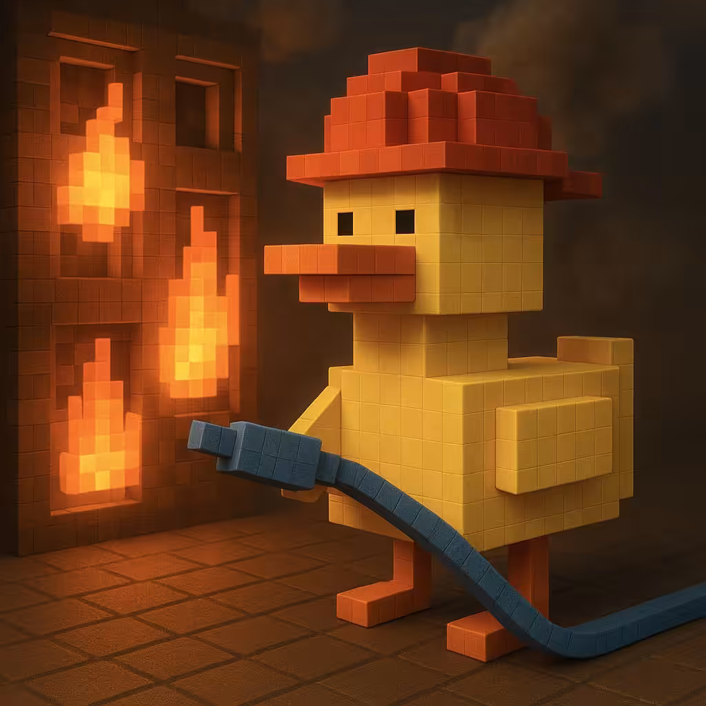 DUDE DUCK FIRE MAN