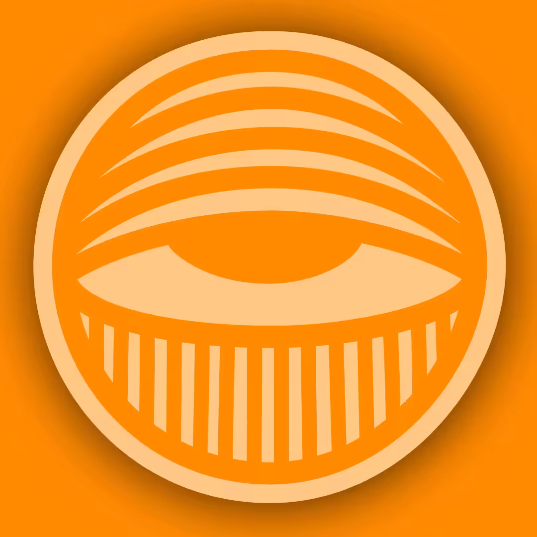 Single Blinking Eye (Orange)