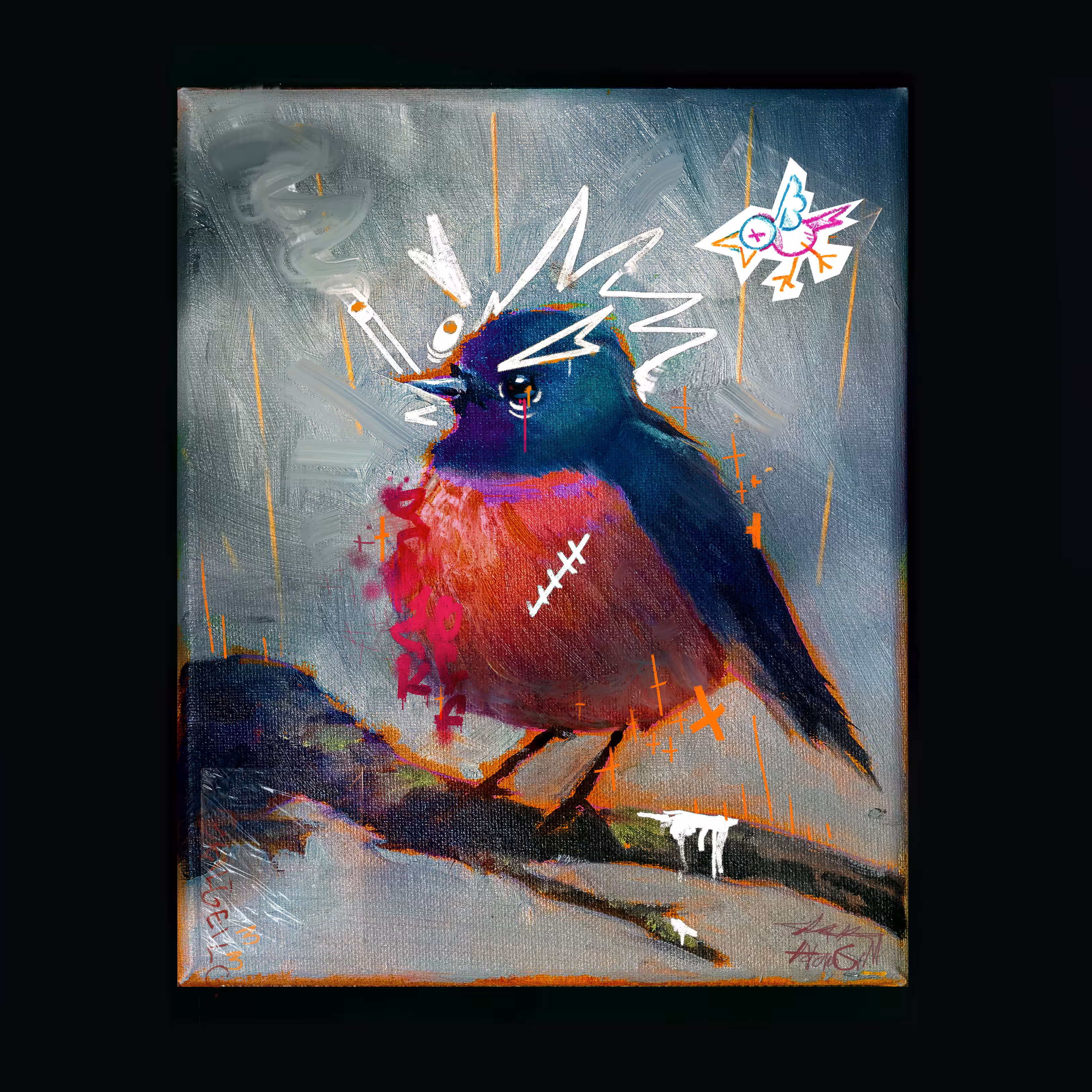 Vandalized Portrait 003