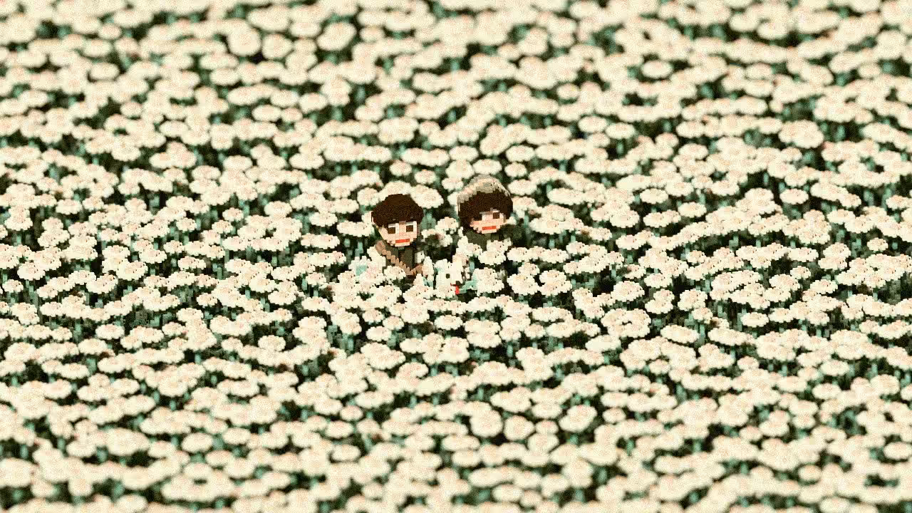 Walking Among White Daisies (Vintage II)
