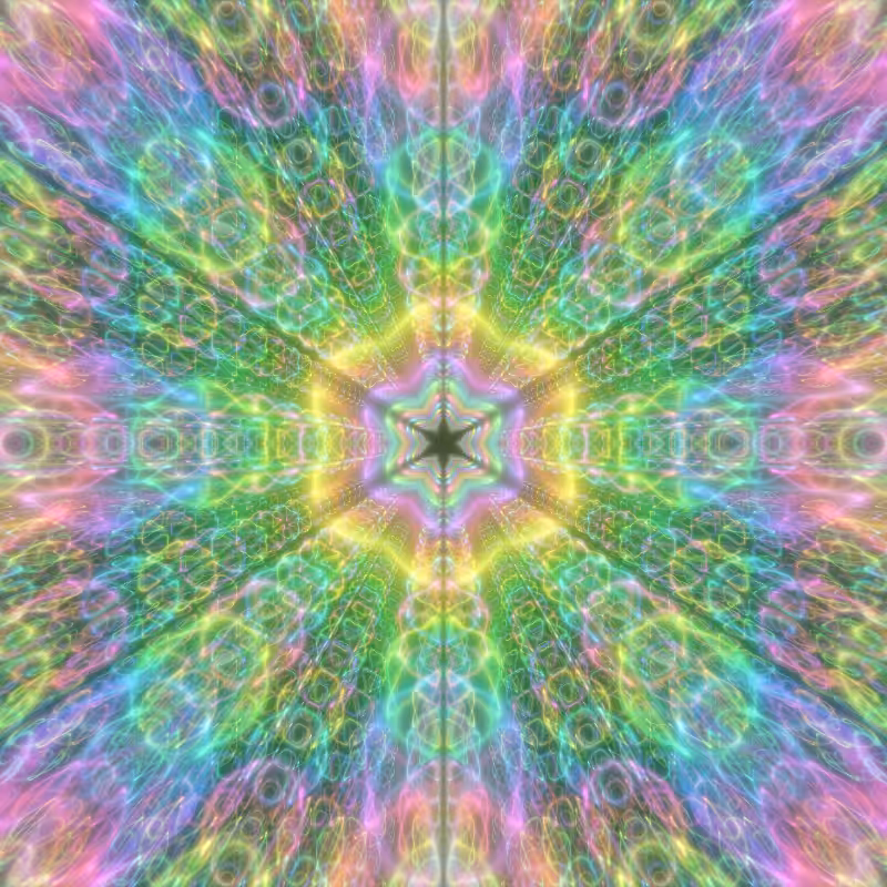 Fluorescent Hexagram #19