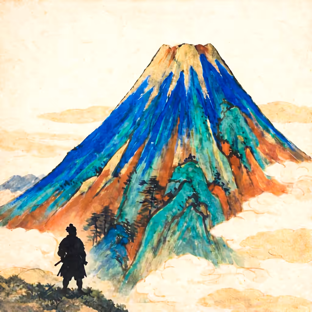 Simple Fuji Art: Vast Below