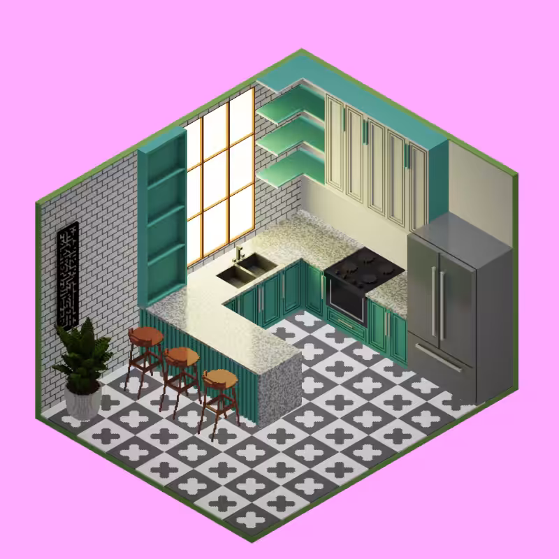 Isometric kitchen #5