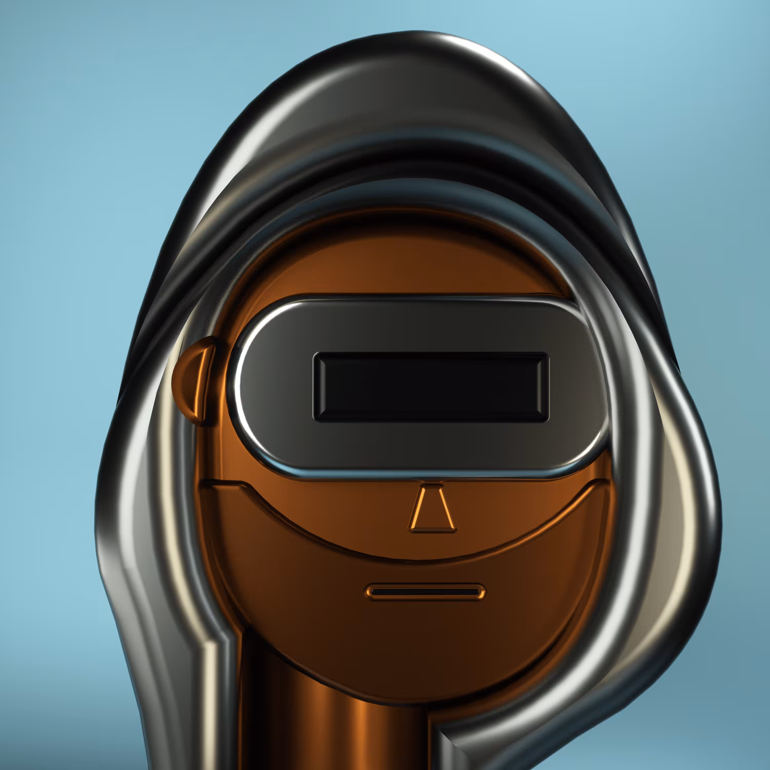 3D Chrome Punks: 3D Chrome Punk #0877