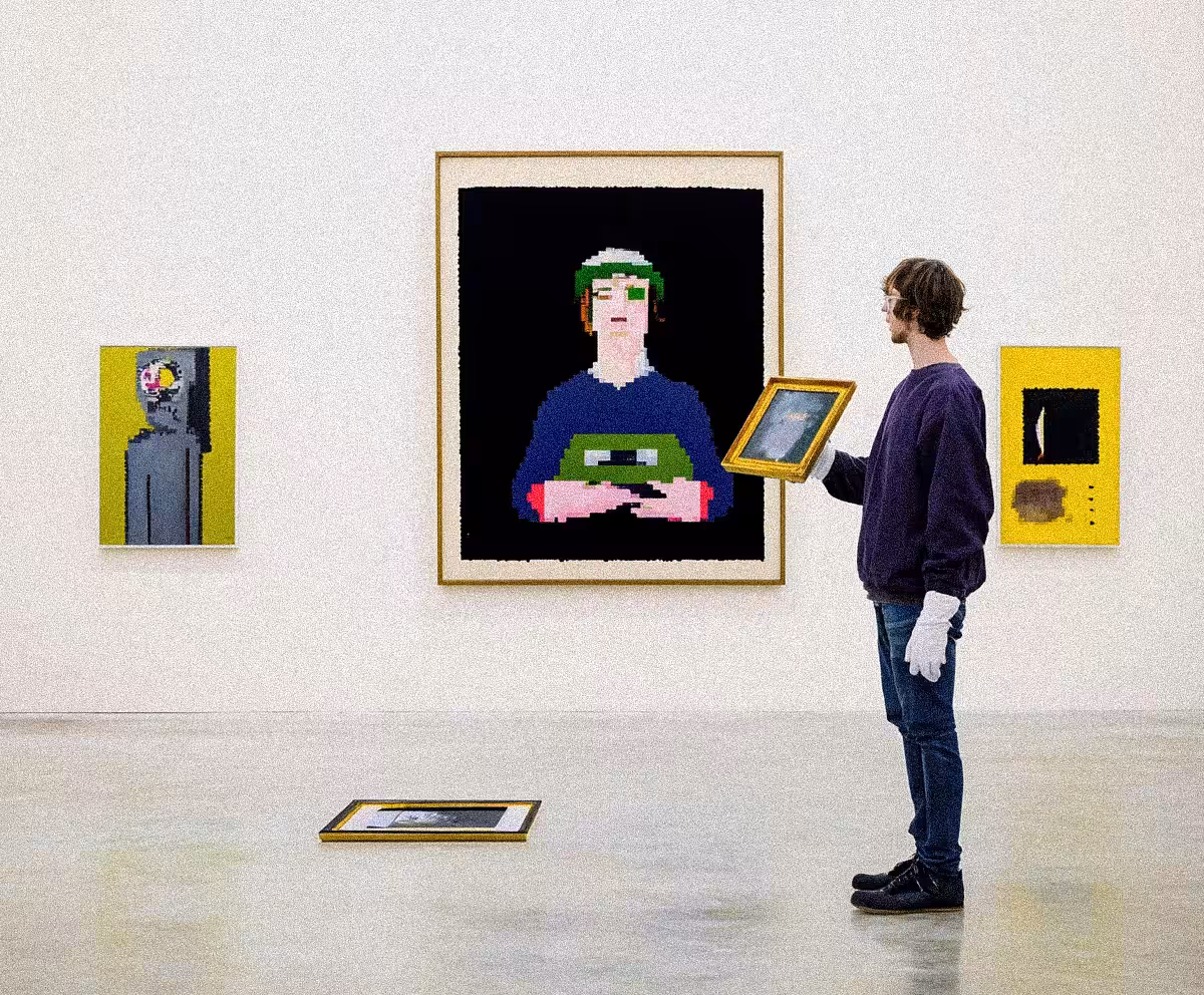 NO RULES APPLIED: Daniel Richter resigning his career because of some pixel paintings