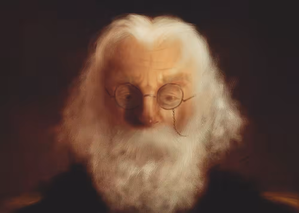 Lonely old man