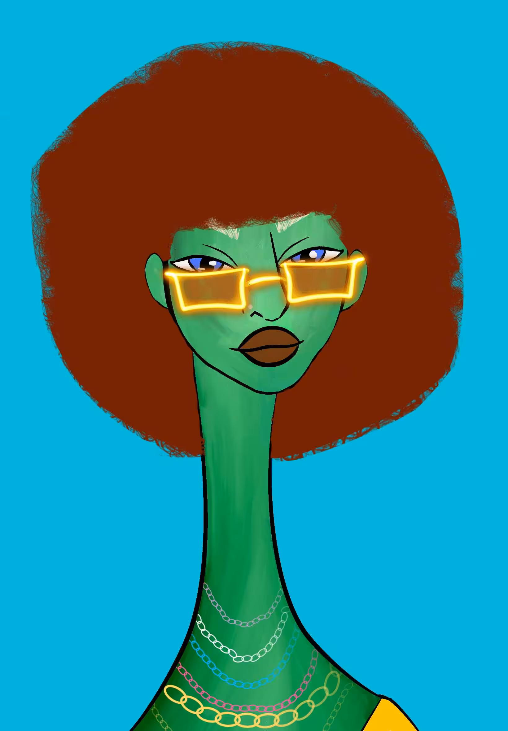 Long Neckie Lady #2352