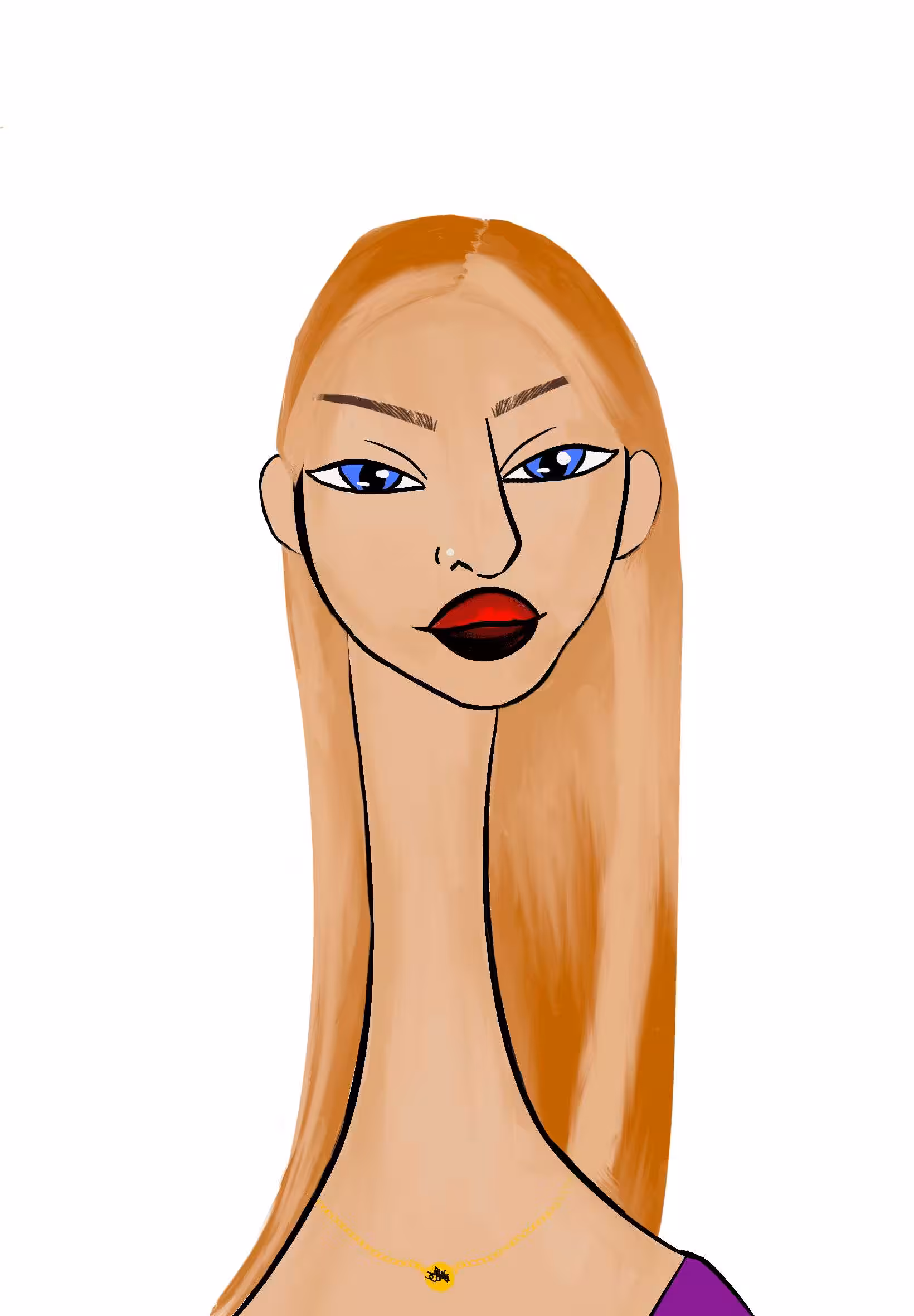 Long Neckie Ladies: Long Neckie Lady #218