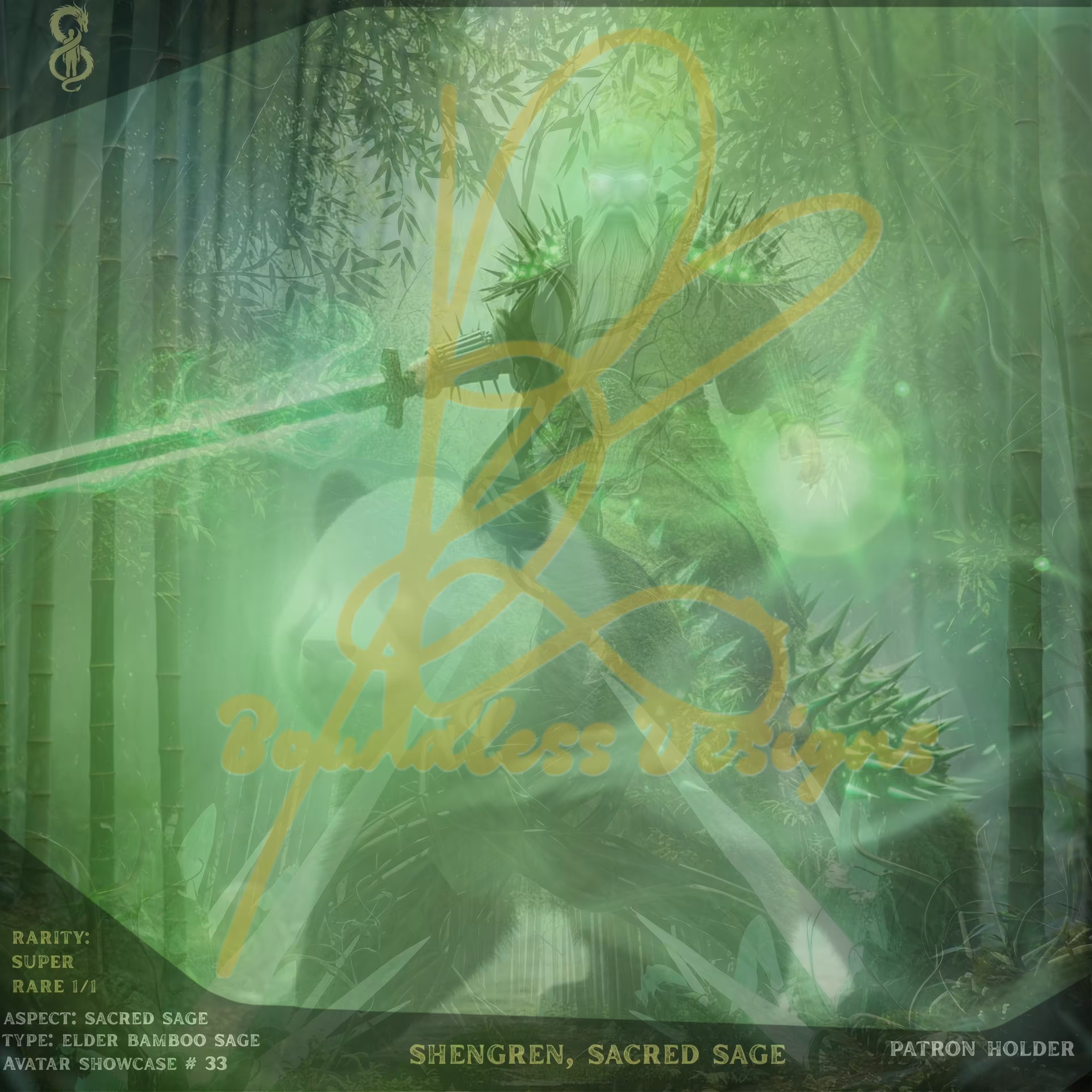 AVATAR SHOWCASE #33 SHENGREN, SACRED SAGE SIGNED 