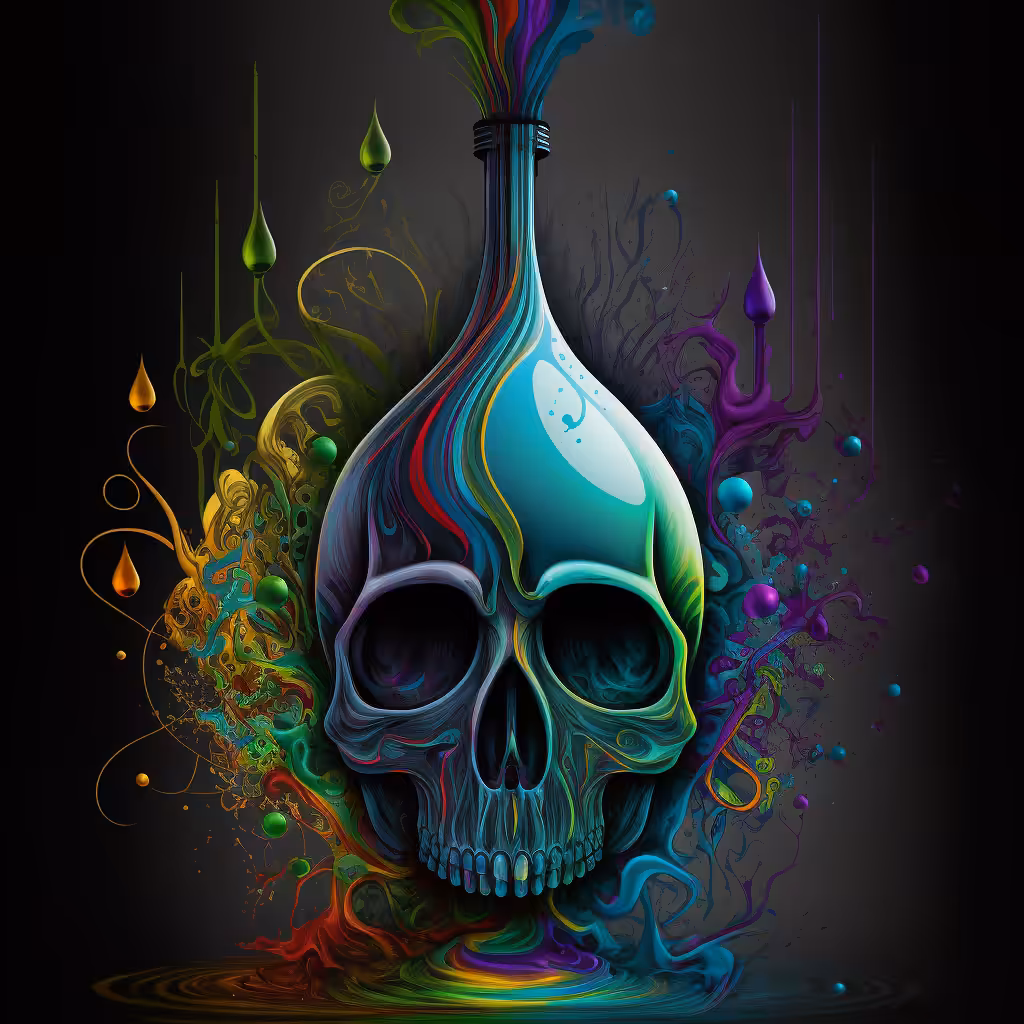 Trippy Skull Bong #4