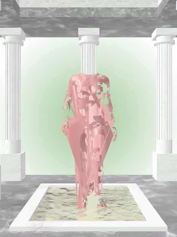 HeavenComputer: The Receding Sealwax Red Woman #7486