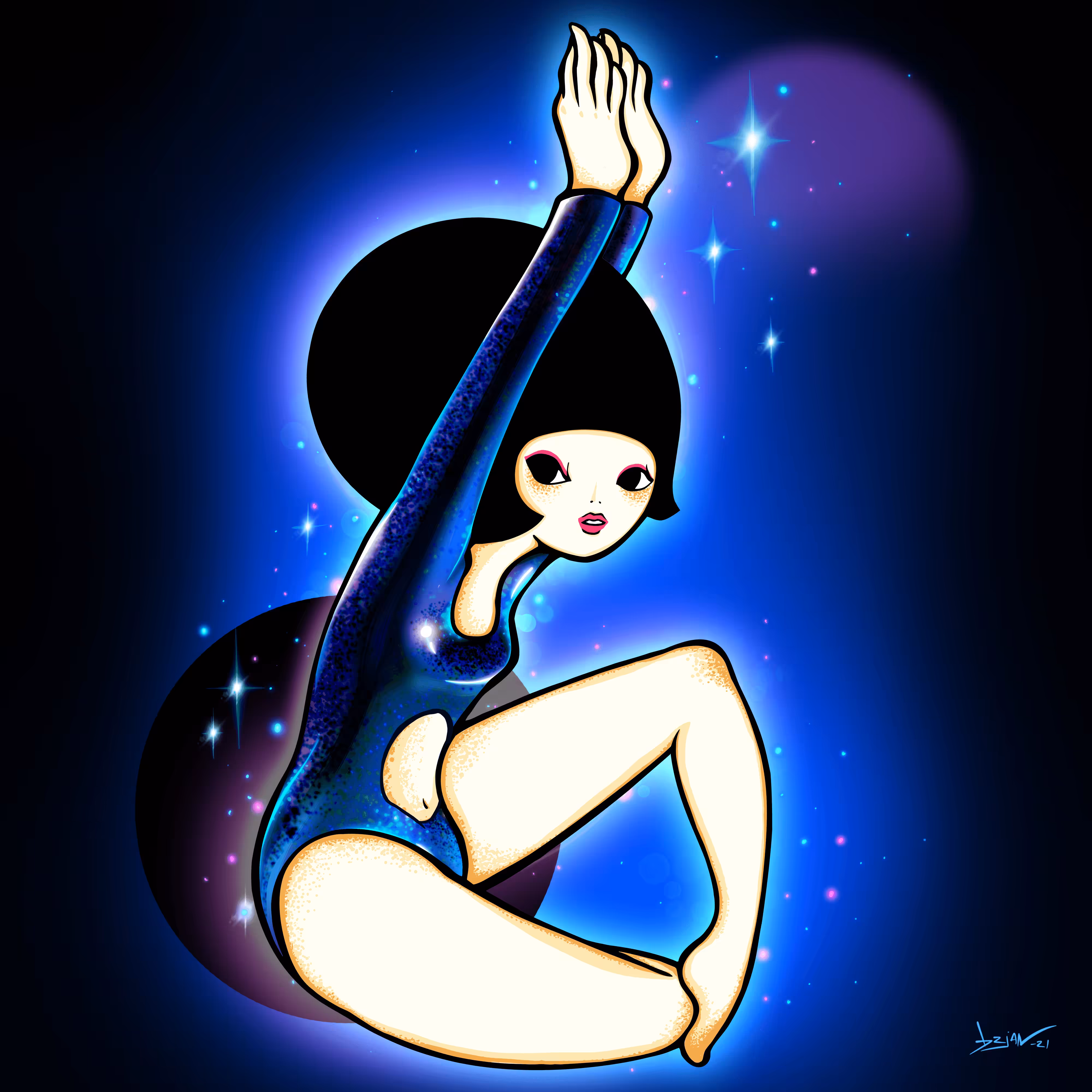 POPIL X Brian Morris-Derivative AR letter girl -b