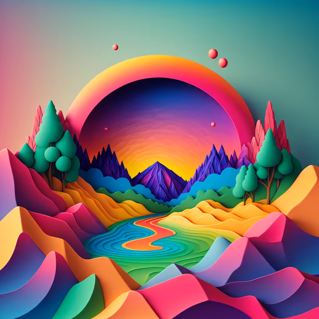 Psychedelic Landscape #13