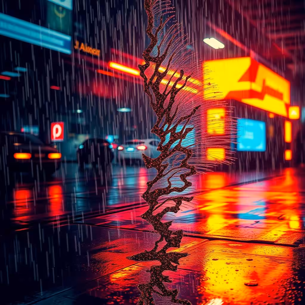Fracture in Neon Rain