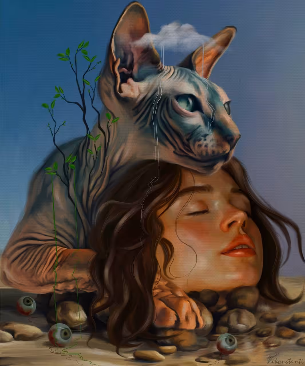 Sleeping in the arms of the sphinx