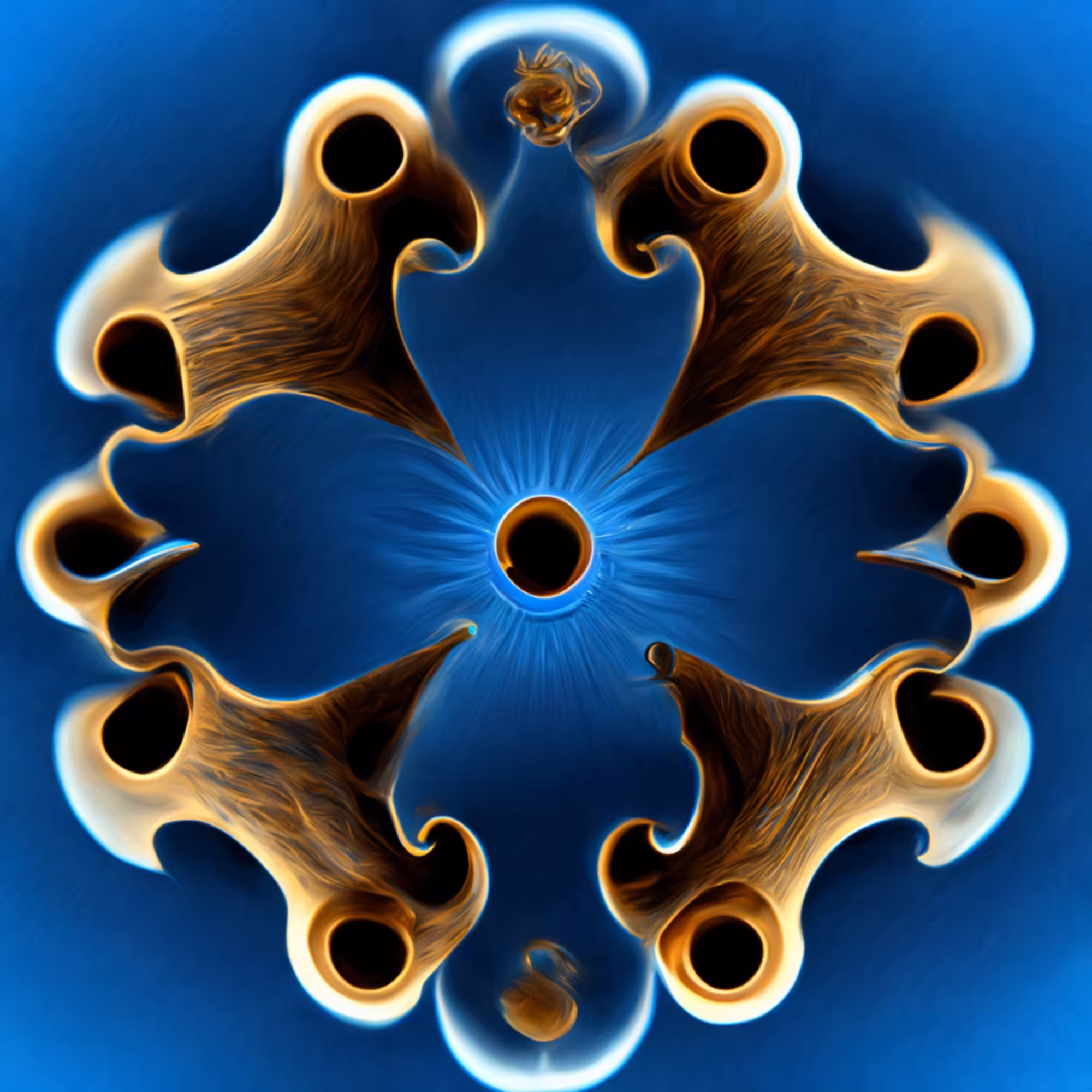 Julia fractal spinning in space #5