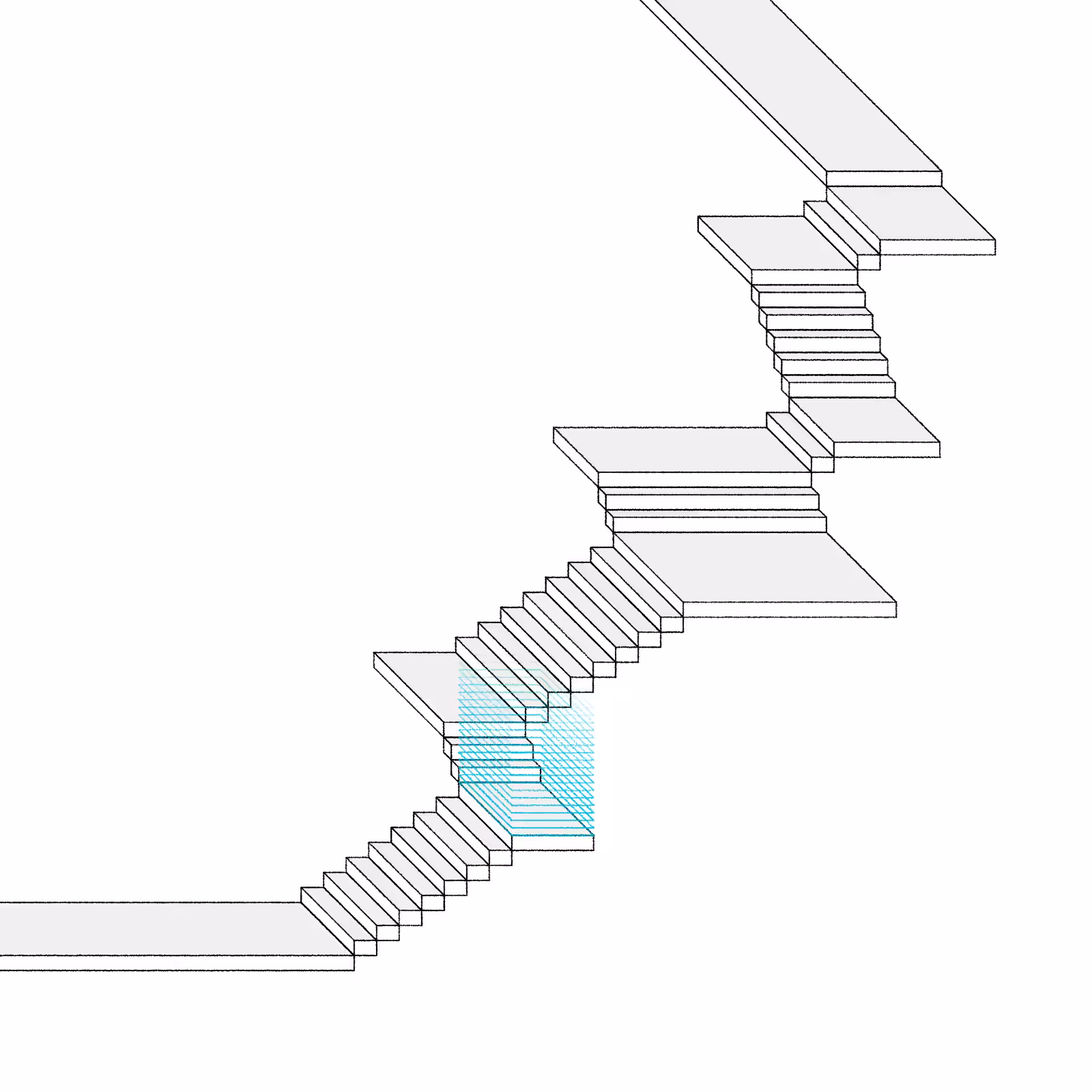 Stairs in a room #104