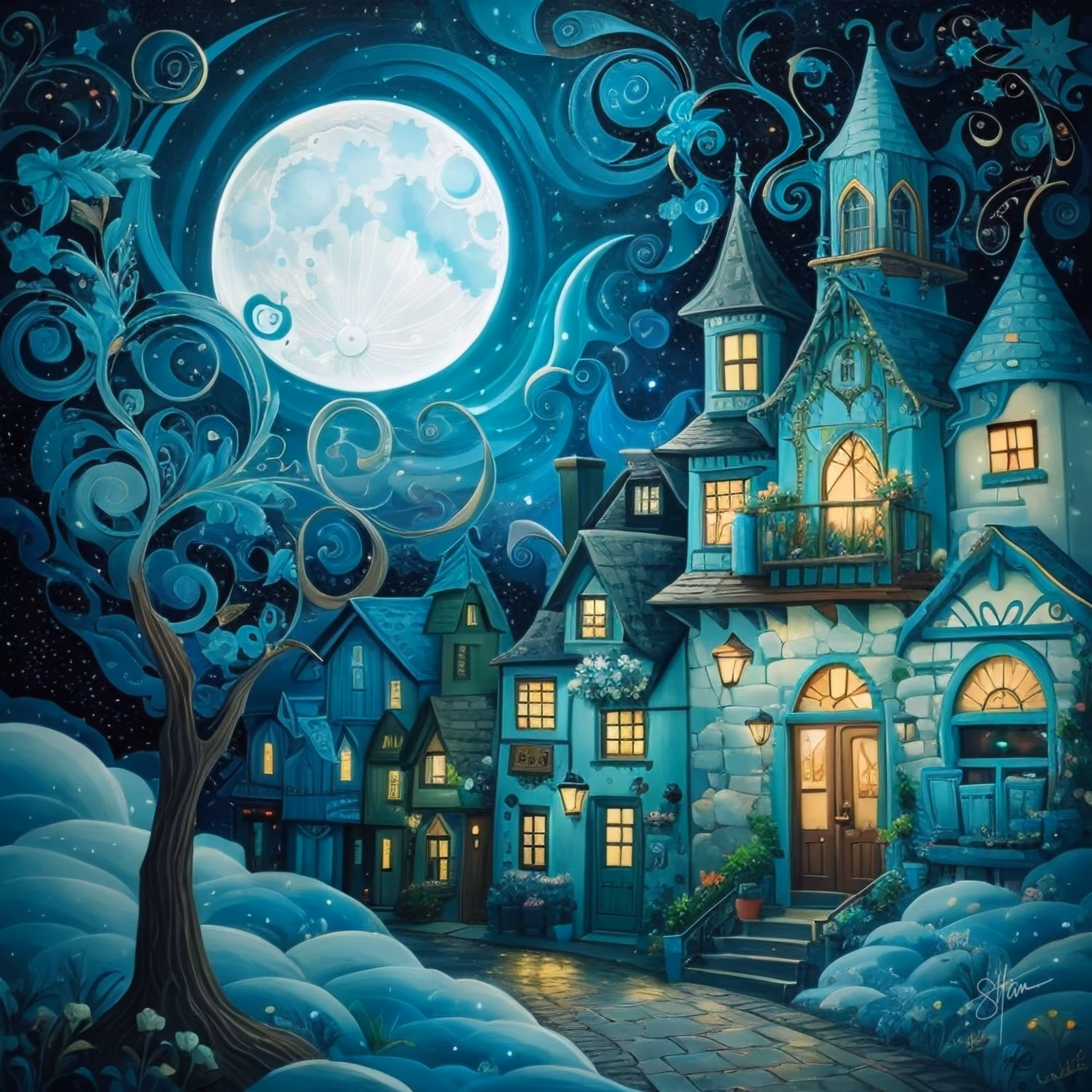 Painting the Town Blue