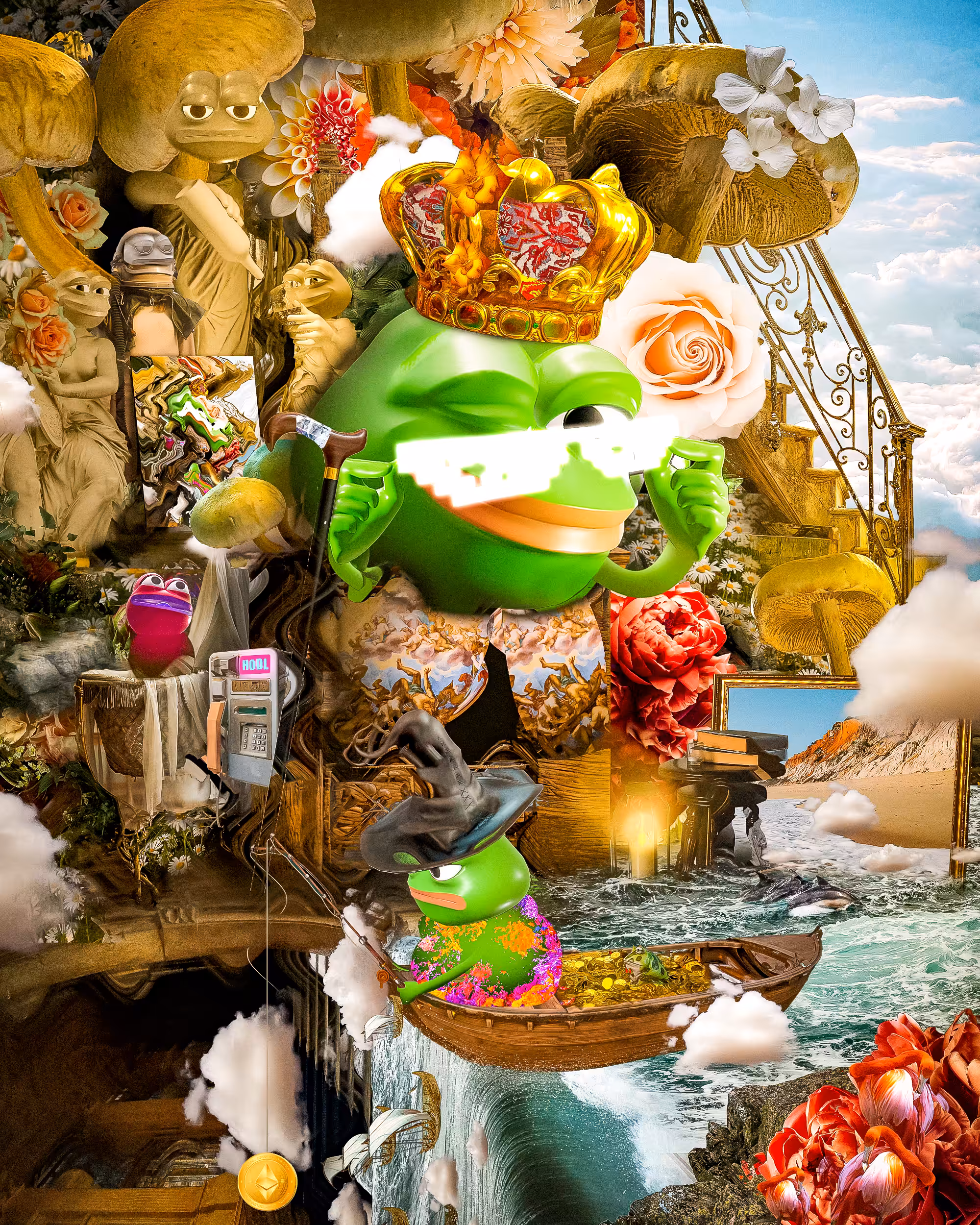Surreal Pepe King