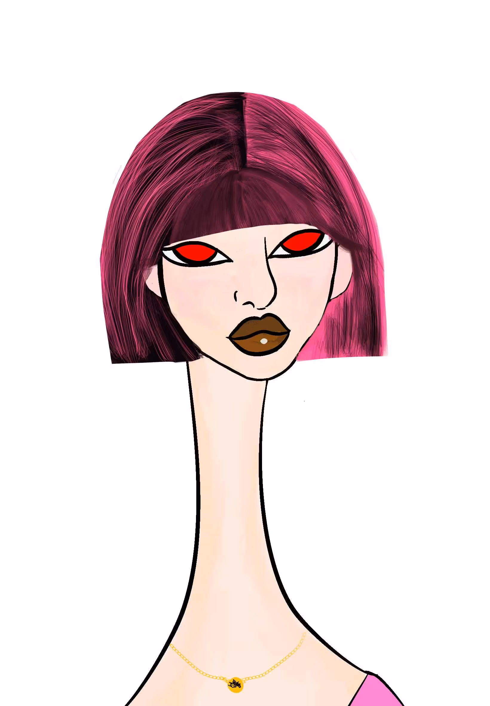 Long Neckie Ladies: Long Neckie Lady #1046