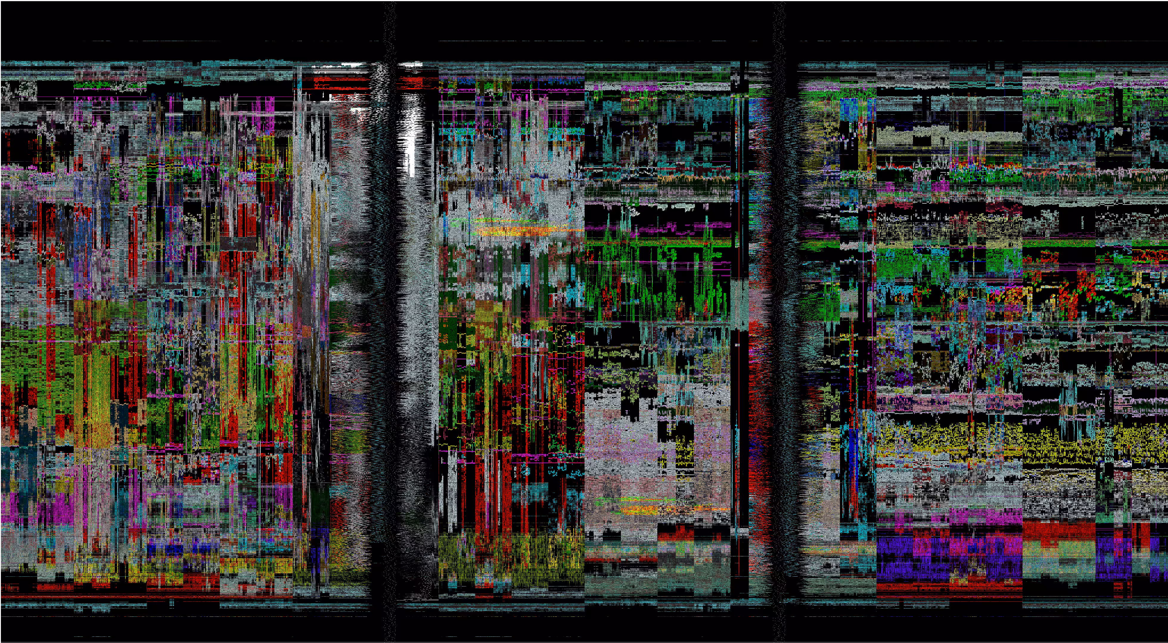 Glitched light waves rearranged