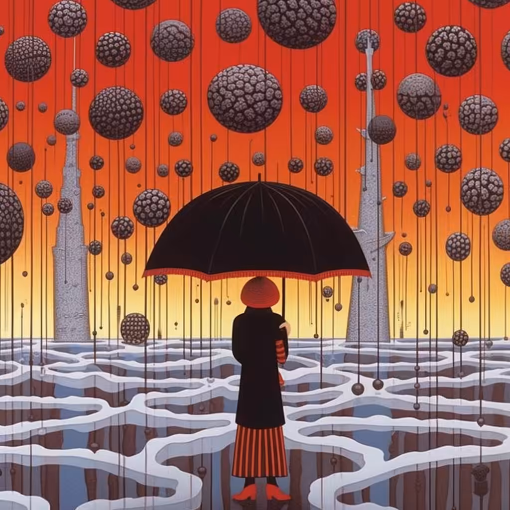Girl Who Stands in Rain