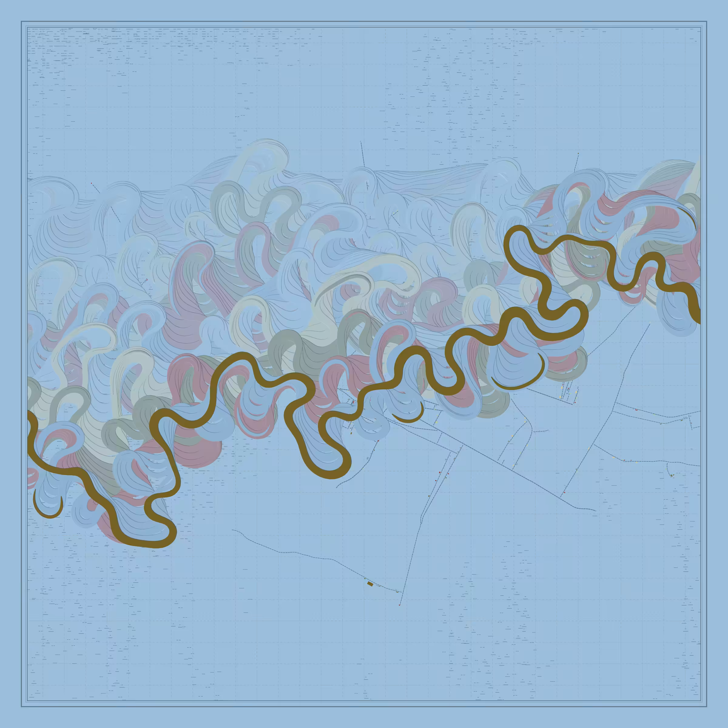Ancient Courses of Fictional Rivers #191